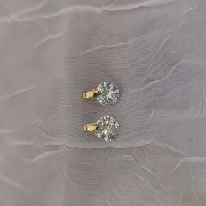 Gold Crystal Drop Earrings